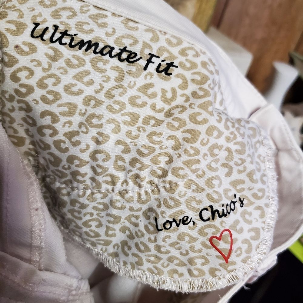 Chico's Pink Platinum Denim Ultimate Fit Jeans Size 4 - Picture 3 of 5